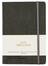 Ежедневник недатированный «Melange» А5, серый, 96 листов, экокожа, InFolio