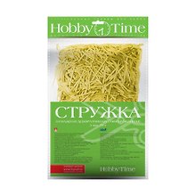 Гофрированная декоративная бумажная стружка, 3 мм, 50г, ярко-желтый , Hobby Time