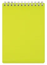 Блокнот А6 80л кл. "DIAMOND" пласт.обл, спираль, ассорти