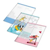 Обложки 03шт д/тетрадей с рисунком"Евротакса" 213*346мм