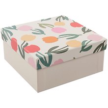 Коробка подарочная "Sharming flowers" 17*17*8см, картон, квадрат