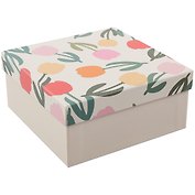 Коробка подарочная "Sharming flowers" 17*17*8см, картон, квадрат