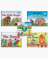 Читаем вместе. Сборник сказок. Уровень 1 (CD+4 книги: Теремок, Три поросенка, Репка, Кошка и мышка)