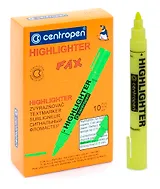 Текстовыделитель Centropen, Fax, желтый 5 мм