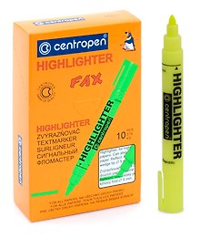 Текстовыделитель «Fax» жёлтый 5 мм, Centropen