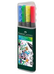 Ручки капиллярные"Grip Finepen" 10цв., 0,4мм, трехгранные, пластик. уп., Faber-Castell