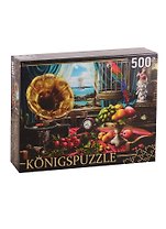 Пазл Натюрморт с граммофоном Konigspuzzle 500 элементов ХК500-6312
