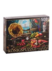 Пазл Натюрморт с граммофоном Konigspuzzle 500 элементов ХК500-6312
