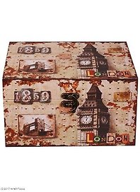 Шкатулка с замком Лондон (20х14х12) (МДФ) 12-06654-DH-3040-1