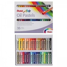 Пастель масляная 36цв к/к, Pentel