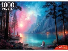 Пазл «Пара у лунного озера» 1000 элементов, Рыжий Кот