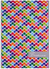 Блокнот А5 40 листов клетка "Цветная фактура"