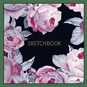 Альбом для рисования (170*170) 40л. Be Smart Bloom мягкий переплет, розовый, склейка 120 г/м2