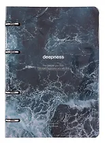 Тетрадь 80л кл. "Ocean", пучина, на кольцах, мел.картон, микротекстурирование, ламинация
