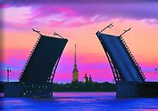 Пазл Санкт-Петербург Дворцовый мост, 560 элементов