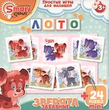 НИ Лото (52029) Забавные Зверята (+24мини пазл) (коробка)