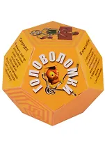 Набор с головоломками и книгой Додекаэдр. Желтый 15*15*12,5см