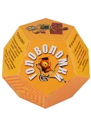 Набор с головоломками и книгой Додекаэдр. Желтый 15*15*12,5см