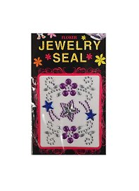 Стразы отдельные на пленке Jewelry Seal (1461-2/24) (сирен. и синие звезды)