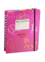 SketchBook. Книга для записей и зарисовок. Визуальный экспресс-курс рисования (малиновый)