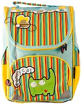 Рюкзак школьный "FUNNY CAT" 32*22,5*12см, ортопед.спинка, Silwerhof