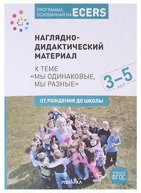 Программа, основанная на ECERS. Наглядно-дидактический материал к теме "Мы одинаковые, мы разные". 3-5 лет
