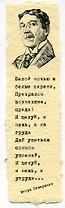 Закладка дизайнерская. Северянин, 5х12см