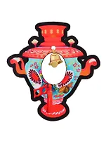 ГС Магнит Самовар с колокольчиком (дерево)