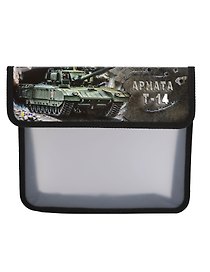 Папка для тетрадей «Армата Т-14» А5, на липучке, Оникс
