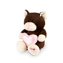 Игрушка мягкая, Maxitoys, Котик Влюбленный коричневый, 22см MT-HH-B28906EB