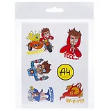 Набор Наклеек А6ф 115х150мм 4л в пакете с европодвесом серия  -Влад А4