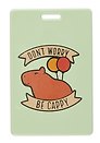 Чехол для карточек вертикальный Капибара Don’t worry Be cappy (ДК2023-449)