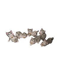 Фигурка Кошка серая (7х10) (12-1) (6 видов)