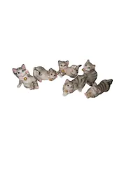 Фигурка Кошка серая (7х10) (12-1) (6 видов)