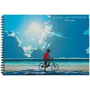 Альбом для рисования Listoff, "Каникулы у моря", А4, 40 листов, на гребне