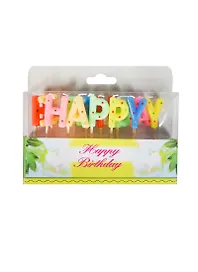 Набор свечей для торта Happy Birthday (592143) (H 4 см) (Ремеко РС)