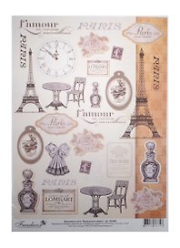 Декупажная карта Французские напевы А4 (DK3059) (упаковка)