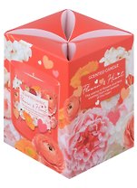 Ароматизированная свеча в стакане Цветок и сердца (Flower & Hearts) (150гр) (подарочная упаковка)