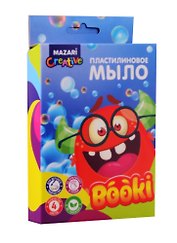 Набор для творчества Пластилиновое мыло MAZARI, 4 цвета, 60 гр., стек, картонная коробка