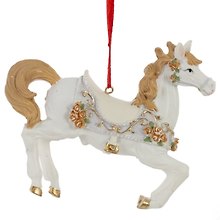 Фигурка декоративная подвесная Лошадка белая (12х4х9)