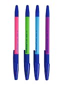 Шариковая ручка синяя 0,7 мм, R-301 Neon Stick, Erich Krause - 2