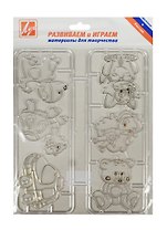 Трафарет для рисования красками по стеклу Любимые игрушки 6шт. 22С 1403-08