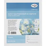 Холст на картоне "Студия", 25*30см, 100% хлопок, мелкое зерно, Гамма