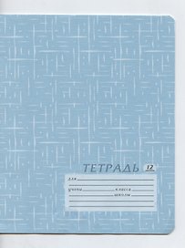 Тетрадь в клетку Academy Style «Серия текстура» в ассортименте, 12 листов