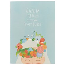 Тетрадь общая «Life gives you fruit juice», 38 листов в линейку, В5, в ассортименте - JoyTop