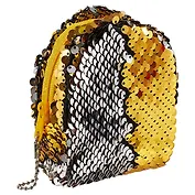 Сумочка-рюкзачок на молнии с пайетками (10см) (текстиль)