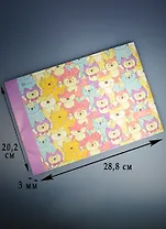 Альбом для рисования Unnika, "Разноцветные кошки (орнамент)", А4, 20 листов, на склейке