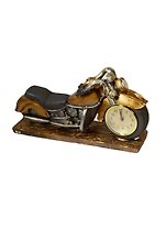 Фигурка с часами Мотоцикл (26х15х7) (110006)