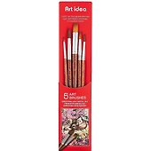 Кисти Art idea, синтетика + пони, 5 штук - 1