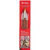 Кисти Art idea, синтетика + пони, 5 штук